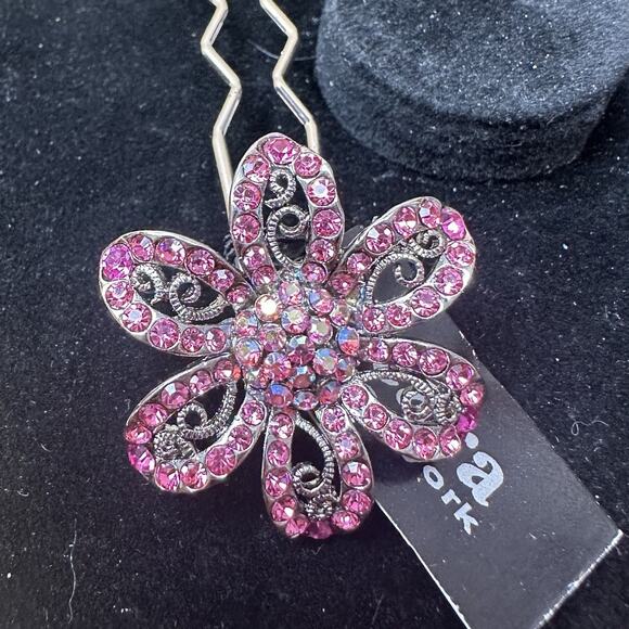 Cara Accessories - Cara New York Rhinestone Hair Pin Elegant Fancy Wedding Prom Formal Gorgeous NEW